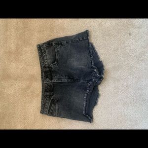 Black Volcom Jean Shorts